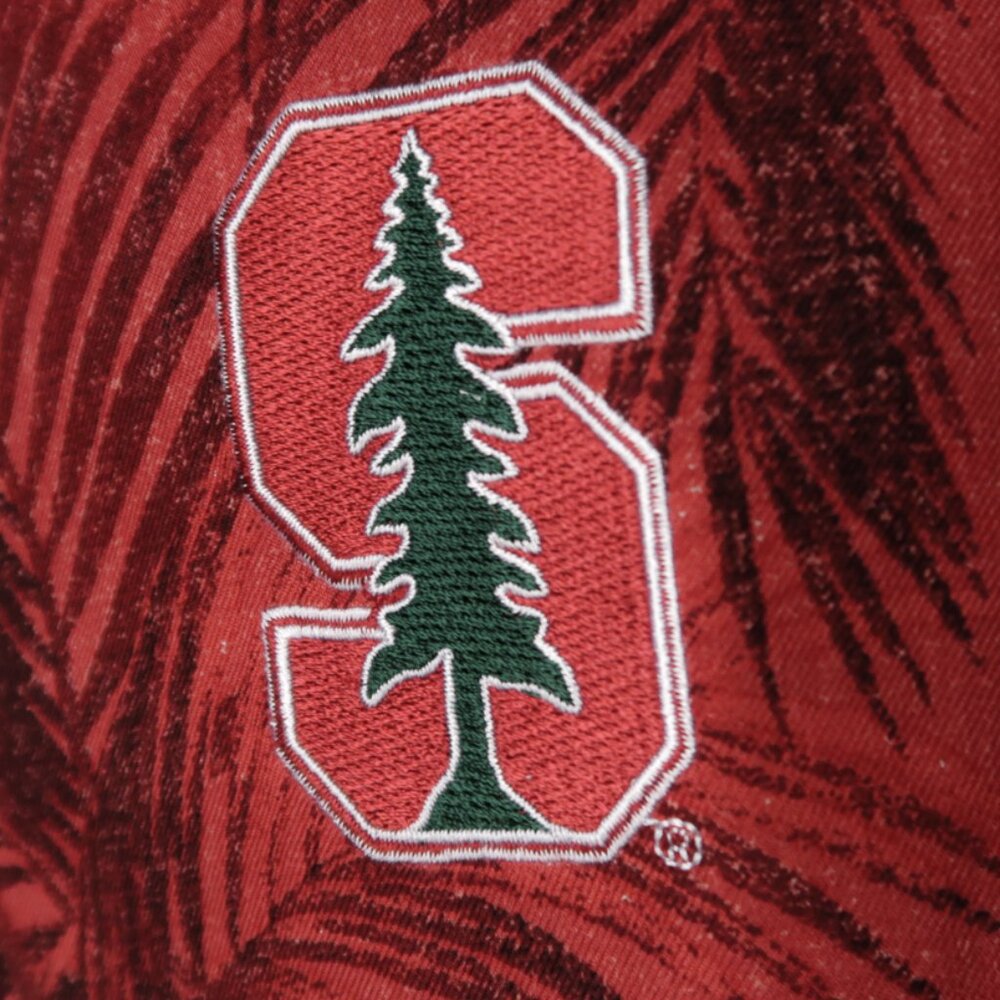 Stanford Cardinal Red Silk Tommy Bahama Camp Shirt (M) NEW!!! 🏈